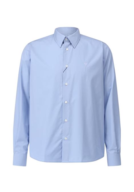 classic adc shirt man light blue AMI PARIS | BFHSH061.CO0097484